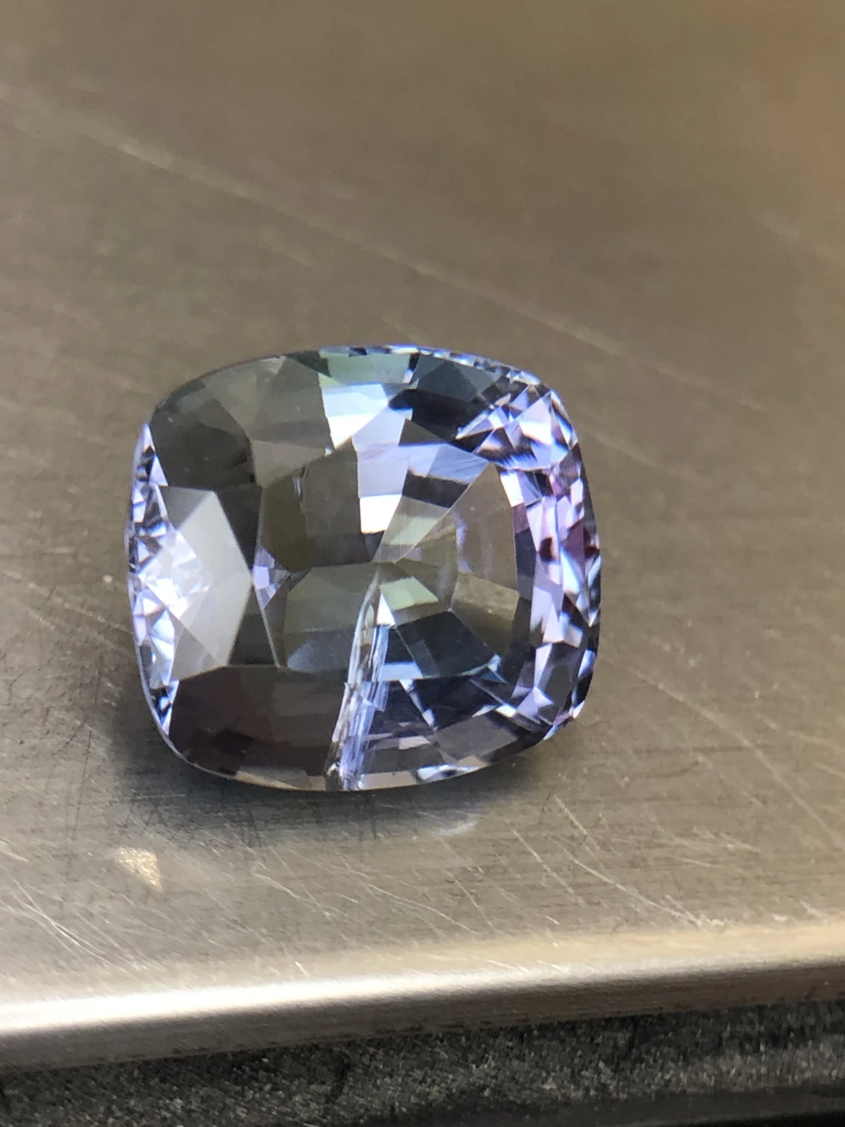 Natural Tanzanite Unheated in Cushion Cut — view 3